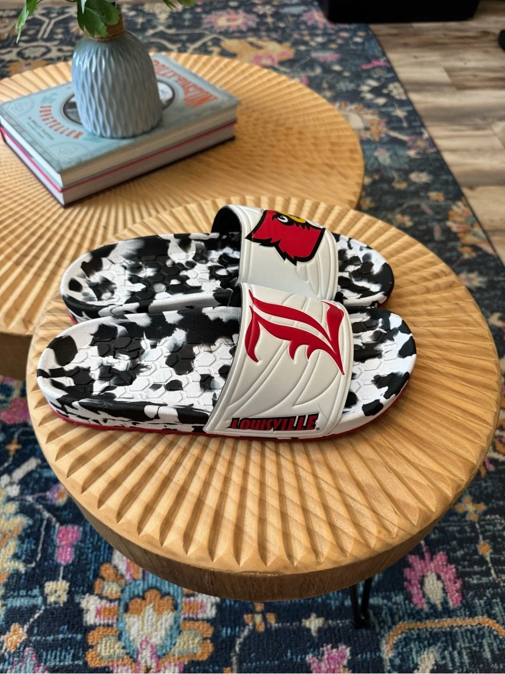 Louisville Cardinals Slide Hype Co Slydr Sandal NWOT Shower Beach Shoes M9/W11